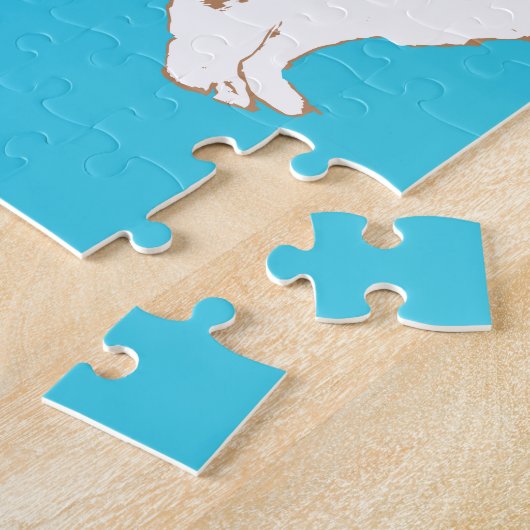 Corgi-Hund Puzzle (Seite)