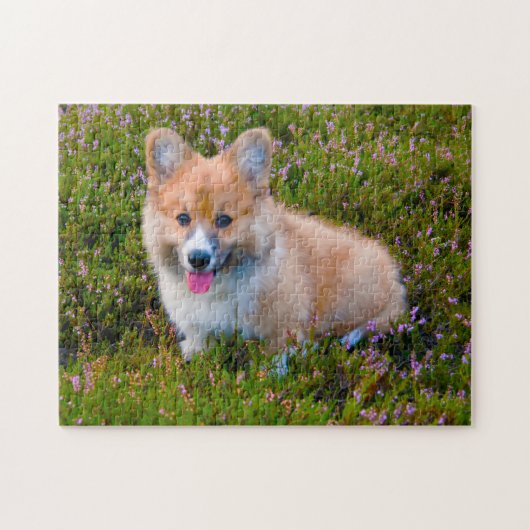 Corgi Hund. Puzzle (Horizontal)