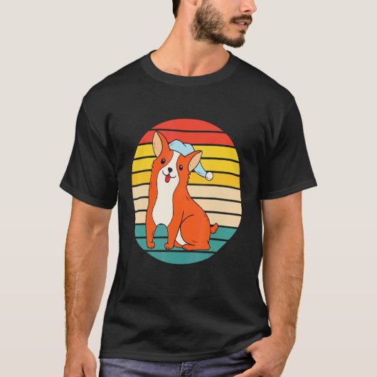 Corgi Hund Schläft T-Shirt (Vorderseite)