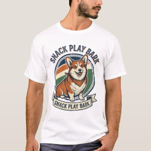Corgi-Hund-Shirt Lustige Vintage-Prägung Tierliebh T-Shirt