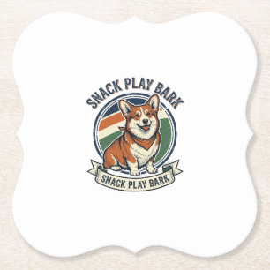 Corgi-Hund-Shirt Lustige Vintage-Prägung Tierliebh Untersetzer