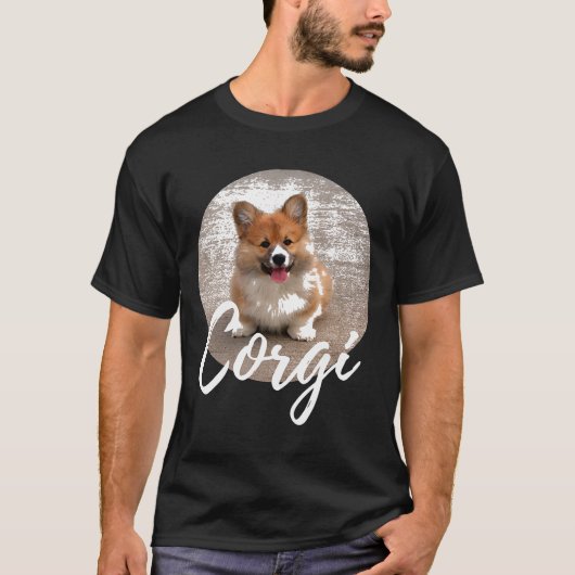 Corgi Hund T T-Shirt (Vorderseite)