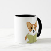 Corgi-Hund-Tasse Tasse (VorderseiteRechts)