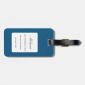 Corgi Hund tragen Kronenkronen dunkelblauer Hinter Gepäckanhänger (Rückseite horizontal)