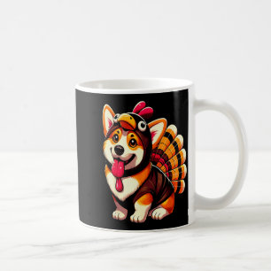 Corgi-Hund Truthahn Thanksgiving-Kostüm Frauen Män Kaffeetasse
