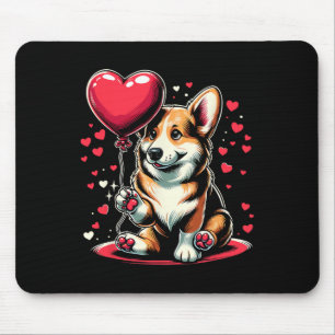 Corgi-Hund Valentinstag Hundebesitzer Valentinsgru Mousepad
