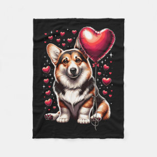 Corgi-Hund Valentinstag Hundebesitzer Valentinstag Fleecedecke