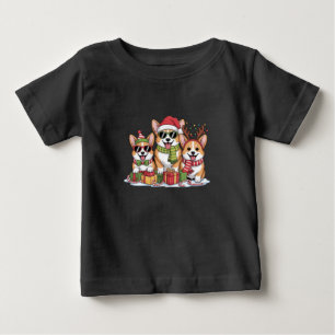 Corgi-Hund Weihnachten Mutter Hunde Liebhaber Weih Baby T-shirt