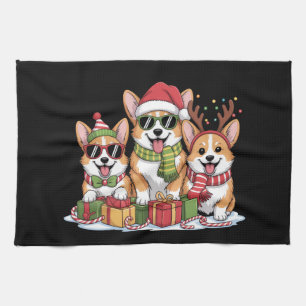 Corgi-Hund Weihnachten Mutter Hunde Liebhaber Weih Geschirrtuch