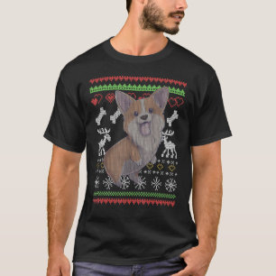 Corgi Hund Weihnachtsmann hässliches Weihnachtsmus T-Shirt