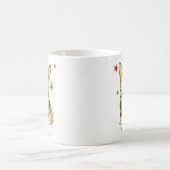 Corgi-Hund-Weihnachtspullover-Santa-Hut Kaffeetasse (Mittel)