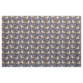 Corgi-Hunde Kirschblüten Stoff (Fat Quarter (45,7 x 55,9 cm))