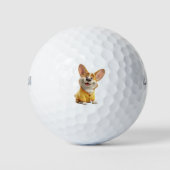Corgi-Hundefan Golfbälle (Vorderseite)