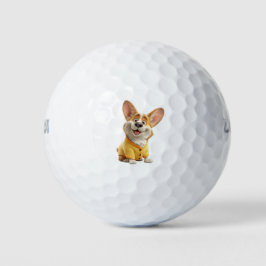 Corgi-Hundefan Golfbälle