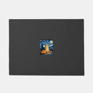 Corgi-Hundefreunde Malerei von van gogh Sternennac Fußmatte