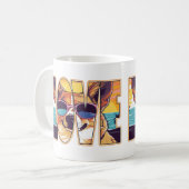 Corgi-Hundeliebe Kaffeetasse (Vorderseite Links)