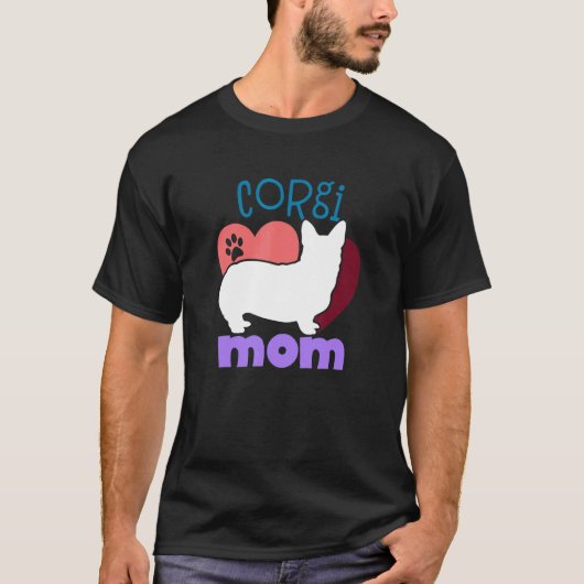 Corgi-Hundemama Corgi T-Shirt (Vorderseite)