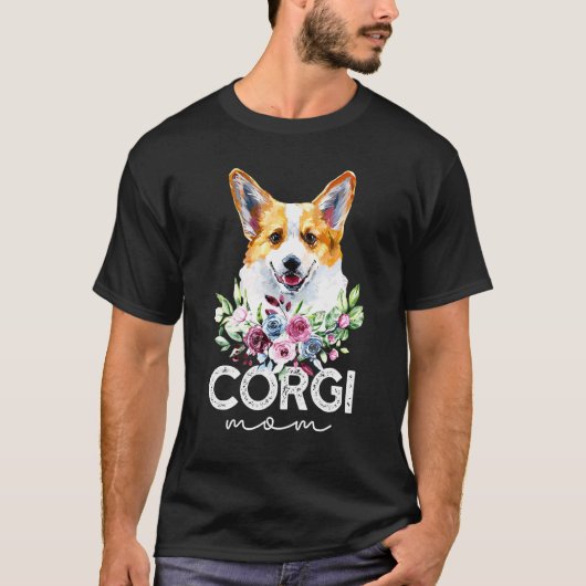 Corgi-Hundemama T-Shirt (Vorderseite)