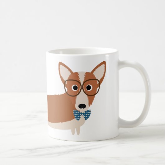 Corgi-Hundewelpen-Kaffee-Tasse Kaffeetasse (Rechts)