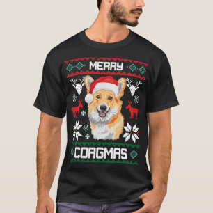 Corgi-Hundfröhliches Corgmas WeihnachtsT - T-Shirt