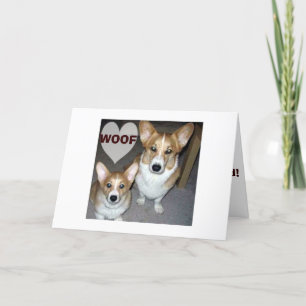 CORGI HUNGS LIEBE, UM IHREN GEBURTSTAG SPASS ZU MA KARTE