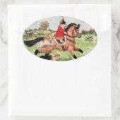 Corgi Huntsman fährt zu Hounds Sticker (Tasche)