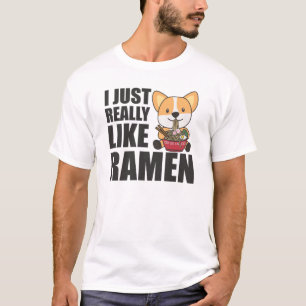Corgi I einfach wie Ramen Sweet Kawaii Noodle T-Shirt