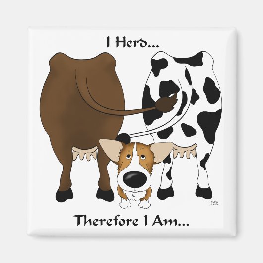 Corgi - I Herde Deshalb bin ich Magnet (Vorne)