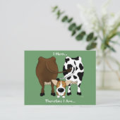 Corgi - I Herde Deshalb bin ich Postkarte (Stehend Vorderseite)