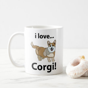 Corgi I Liebe Corgi Kaffi Tasse