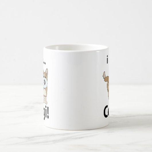 Corgi I Liebe Corgi Kaffi Tasse (Mittel)