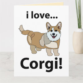 Corgi I Liebe Corgi Karte