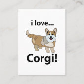Corgi I Liebe Corgi Visitenkarte (Vorderseite)