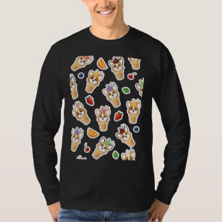 Corgi Ice Cream Cone Muster T-Shirt