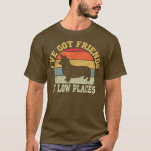 Corgi Ich habe Freunde an niedriger Stelle Vintage T-Shirt