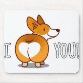 Corgi - Ich Liebe Sie Mousepad (Vorne)