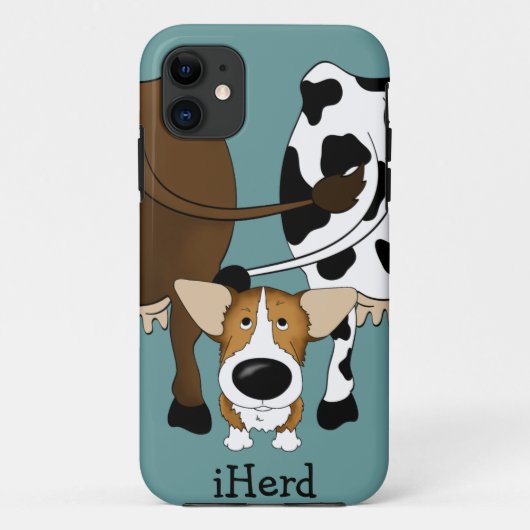 Corgi - iHerd Case-Mate iPhone Hülle (Rückseite)