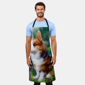 Corgi im Garten Schürze (Getragen)