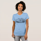 Corgi im Grass T-Shirt (Vorne ganz)