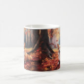 Corgi im Herbst Leaves Fall Inspiriert Kaffeetasse (Mittel)