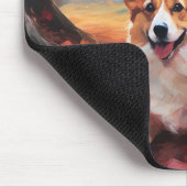 Corgi im Herbst Leaves Fall Inspiriert Mousepad (Ecke)