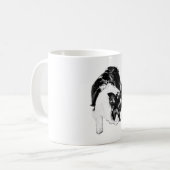 Corgi im Herbsthimmel Kaffeetasse (Vorderseite Links)