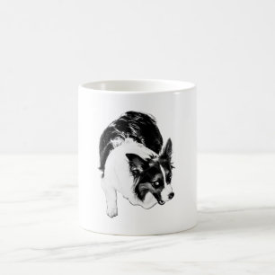 Corgi im Herbsthimmel Kaffeetasse