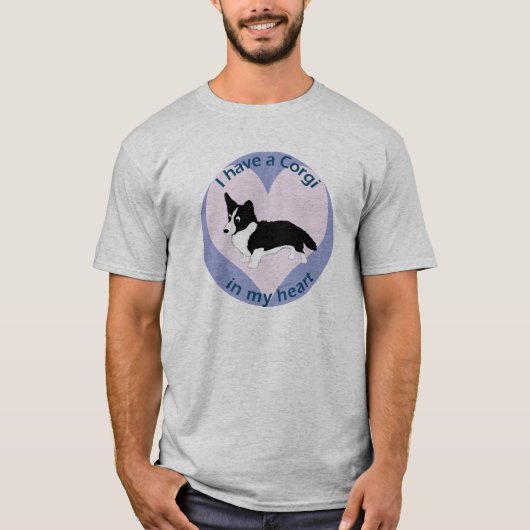 Corgi im Herzen 2 T-Shirt (Vorderseite)
