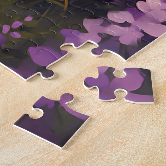 Corgi im Lavenderfeld Puzzle (Seite)
