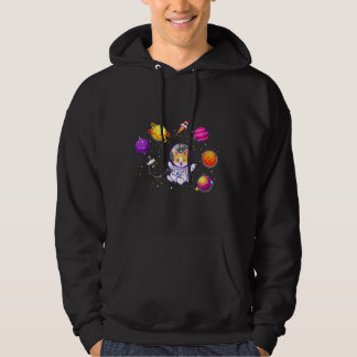 Corgi im Weltraum Corgi Astronaut Corgi Hoodie