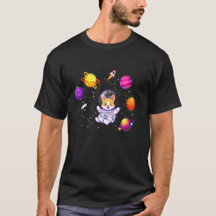 Corgi im Weltraum Corgi Astronaut Corgi T-Shirt