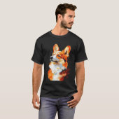 Corgi Impressionist T-Shirt (Vorne ganz)