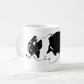 Corgi in Bewegung, winterlich hell Kaffeetasse (Vorderseite Links)