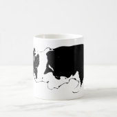 Corgi in Bewegung, winterlich hell Kaffeetasse (Mittel)